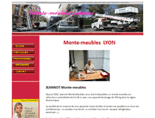 Tablet Screenshot of monte-meuble-lyon.com